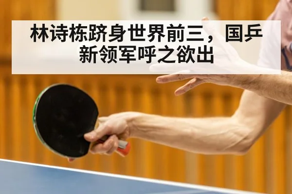 林诗栋跻身世界前三，国乒新领军呼之欲出